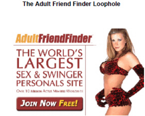 Product picture AdultFriendFinder Loophole - FREE Full Gold Membership for 1