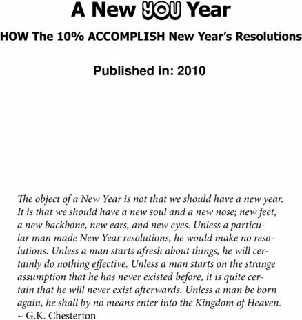 Product picture New Years Resolutions 2010 How to Make and Keep Them